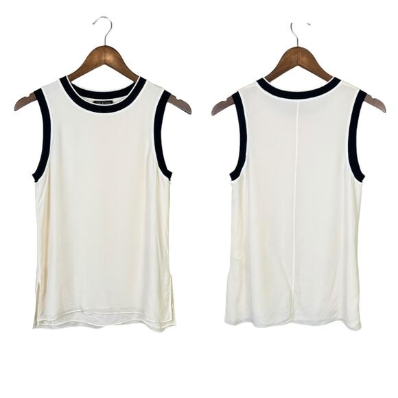 Rag & Bone Maude 100% Silk Georgette Ivory Cream Tank Sleeveless Top - Picture 9 of 12
